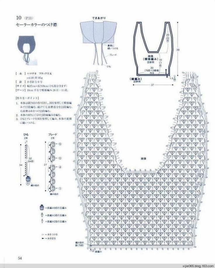 Hướng dẫn móc khăn choàng vai kiểu thủy thủ màu xanh