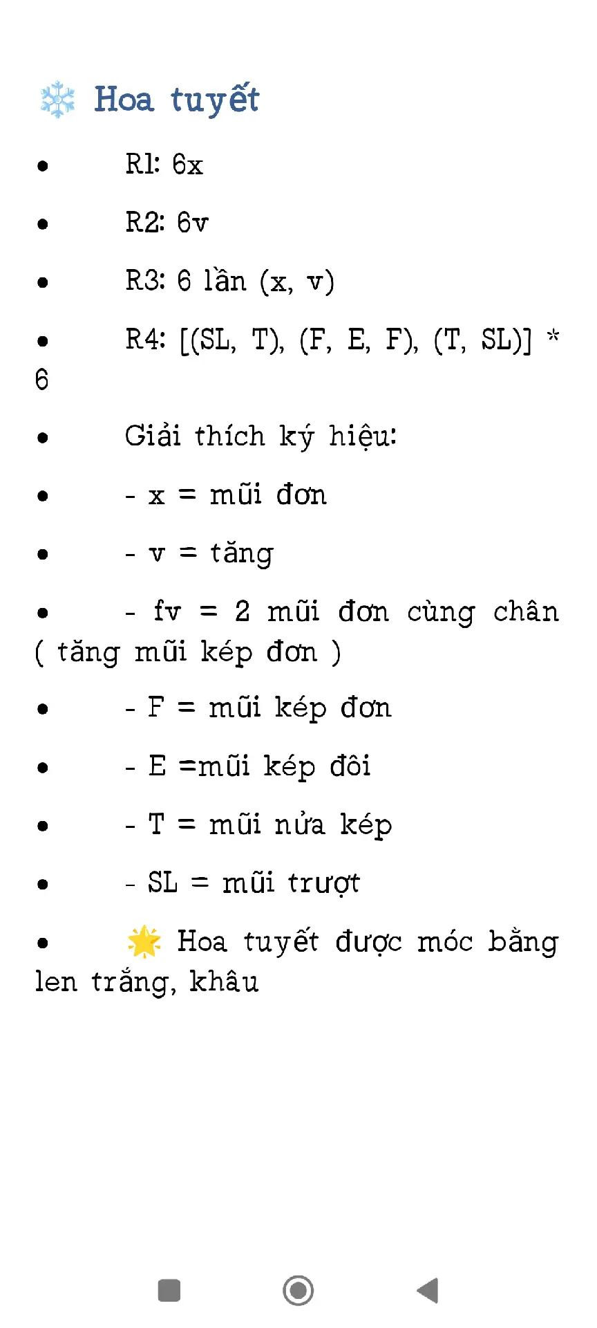 Hướng dẫn móc khăn len người tuyết và hoa tuyết