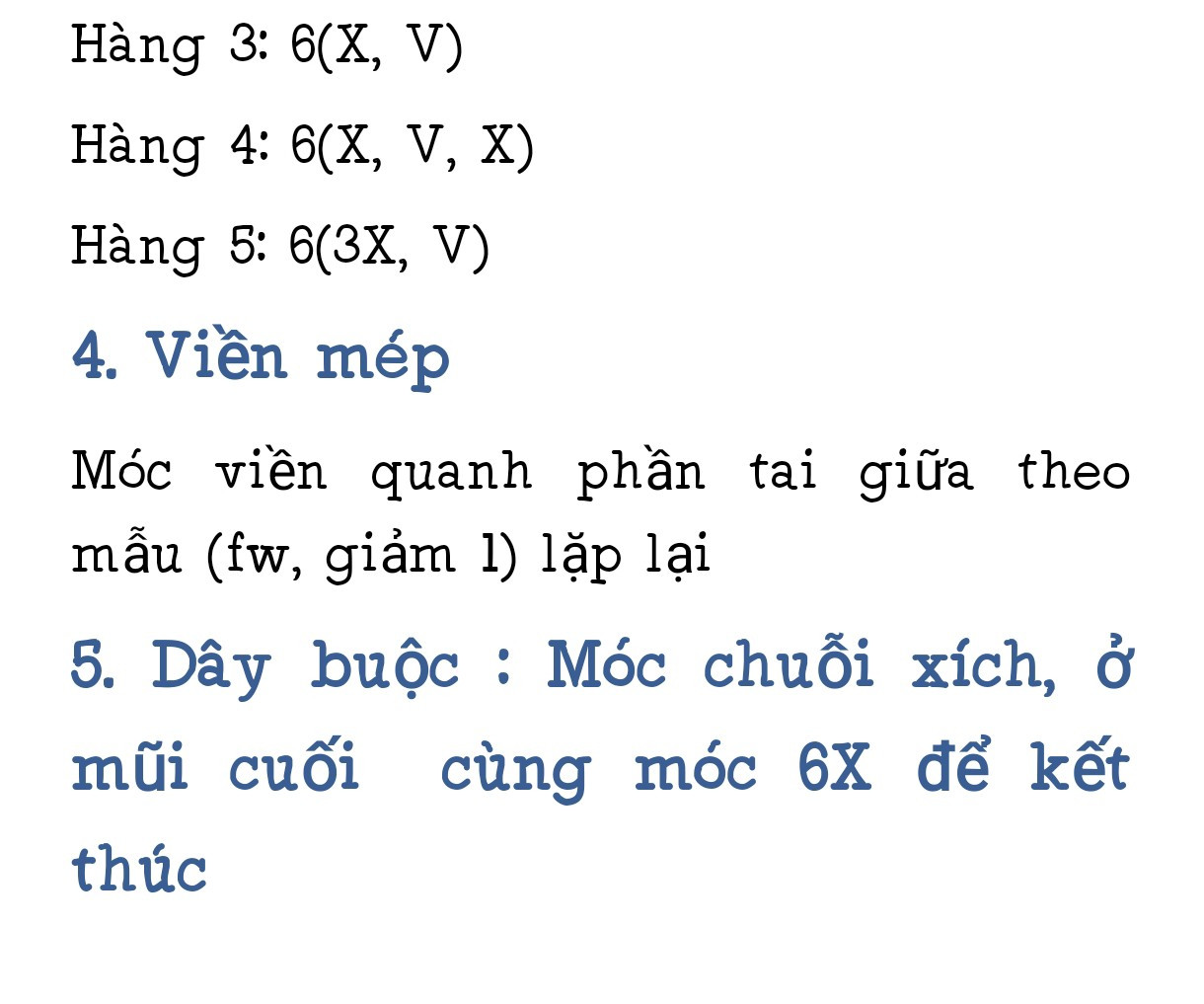 Hướng dẫn móc len băng đô tai cừu da cừu pastel