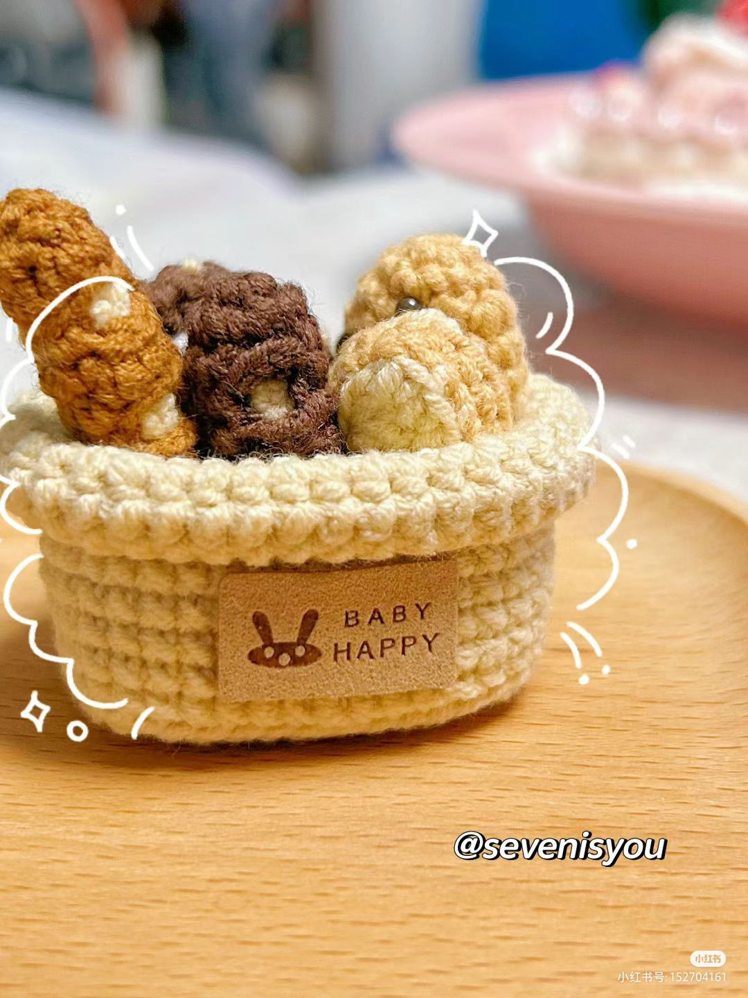 Hướng dẫn móc len bánh mì, pretzel và taiyaki