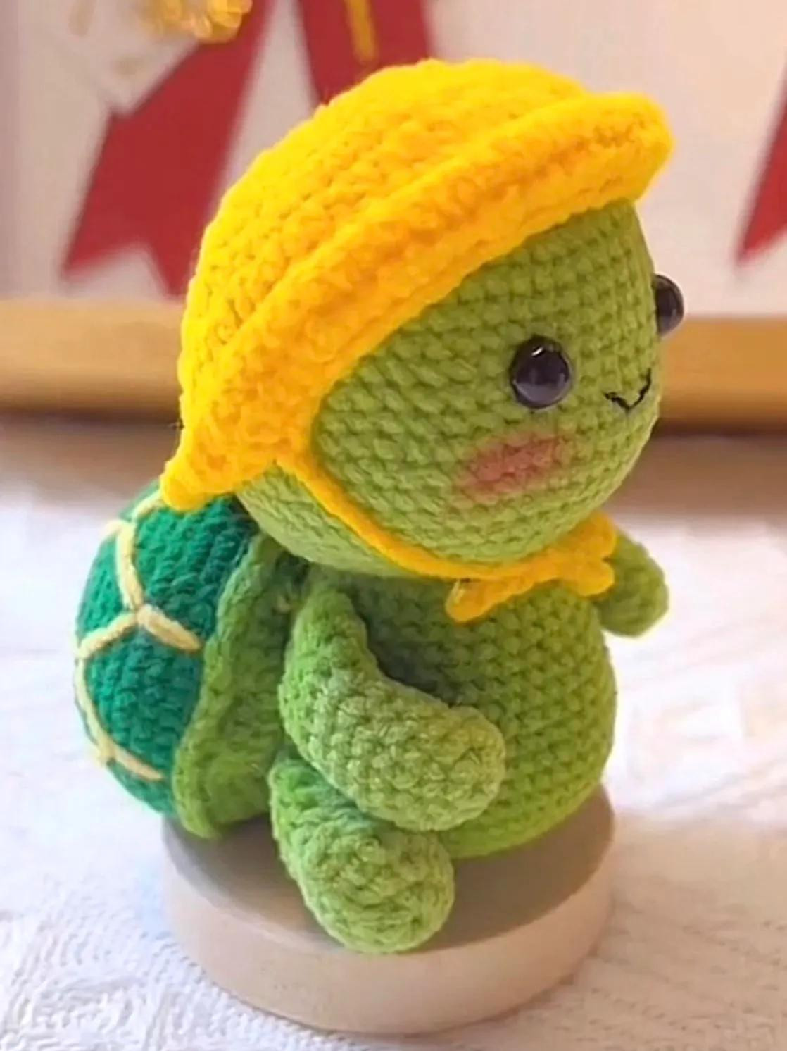Hướng dẫn móc len bé rùa mặc áo vàng dễ thương