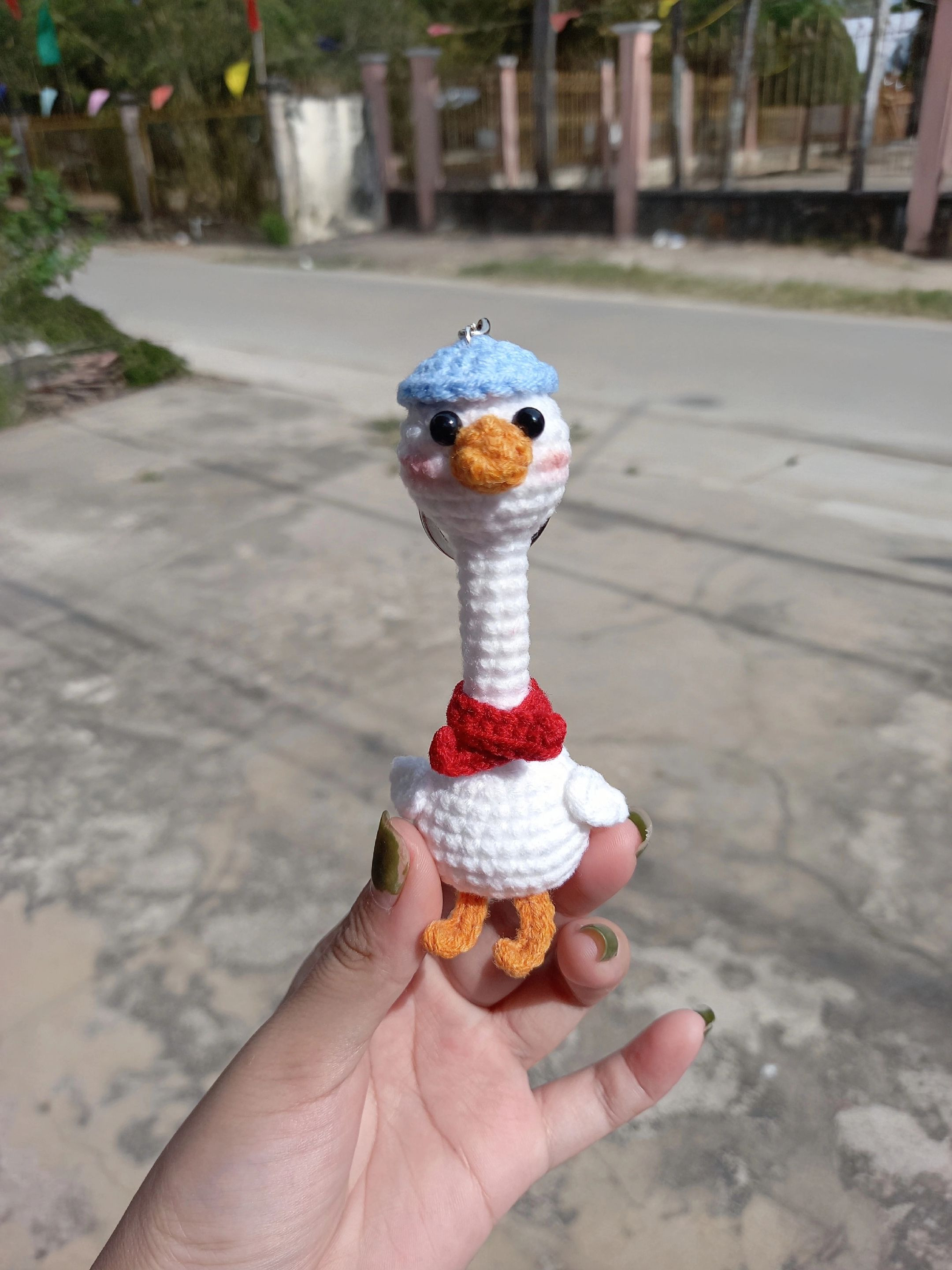 Hướng dẫn móc len Bé vịt dễ thương màu trắng