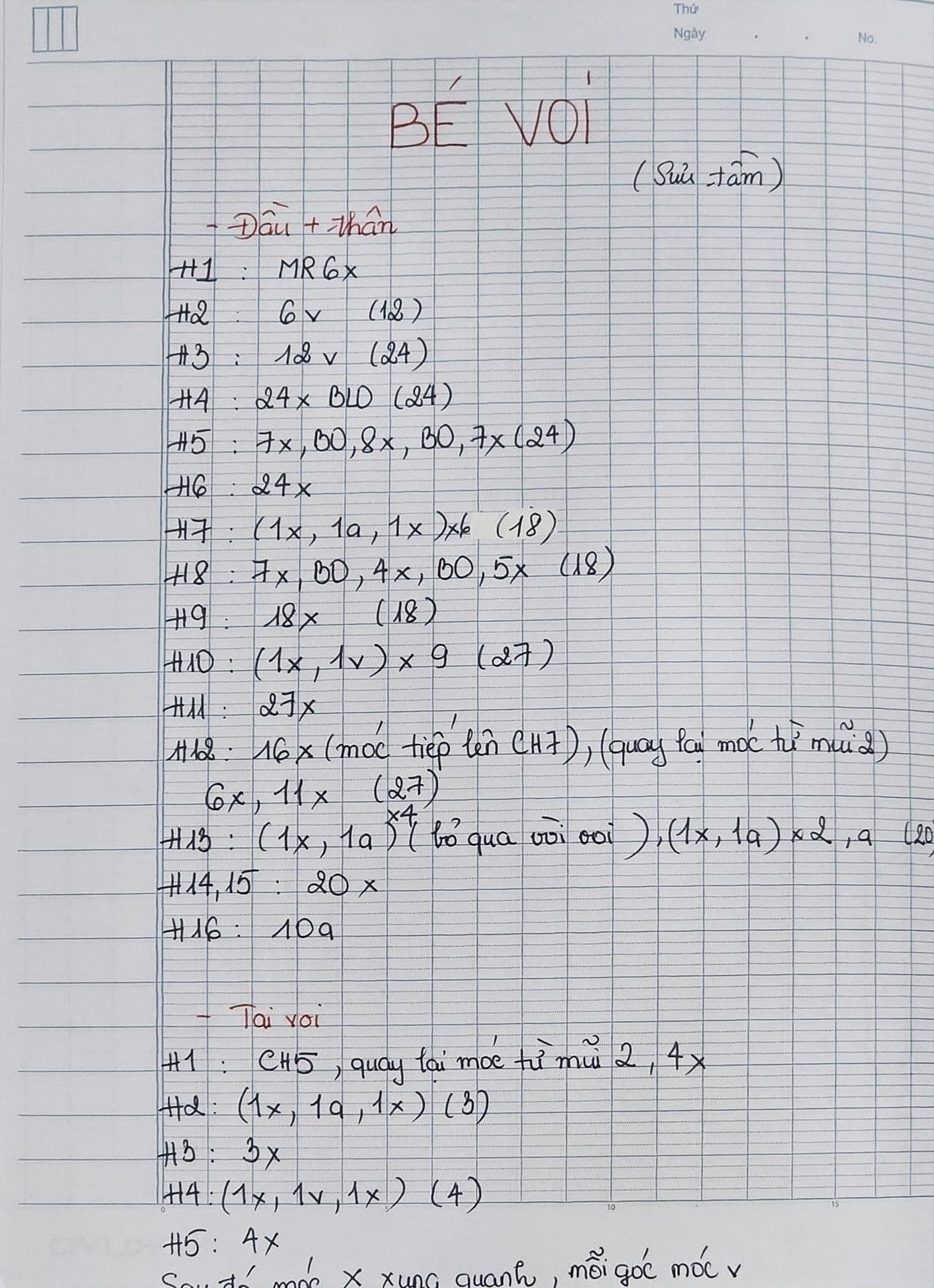 Hướng dẫn móc len bé voi và rùa dễ thương