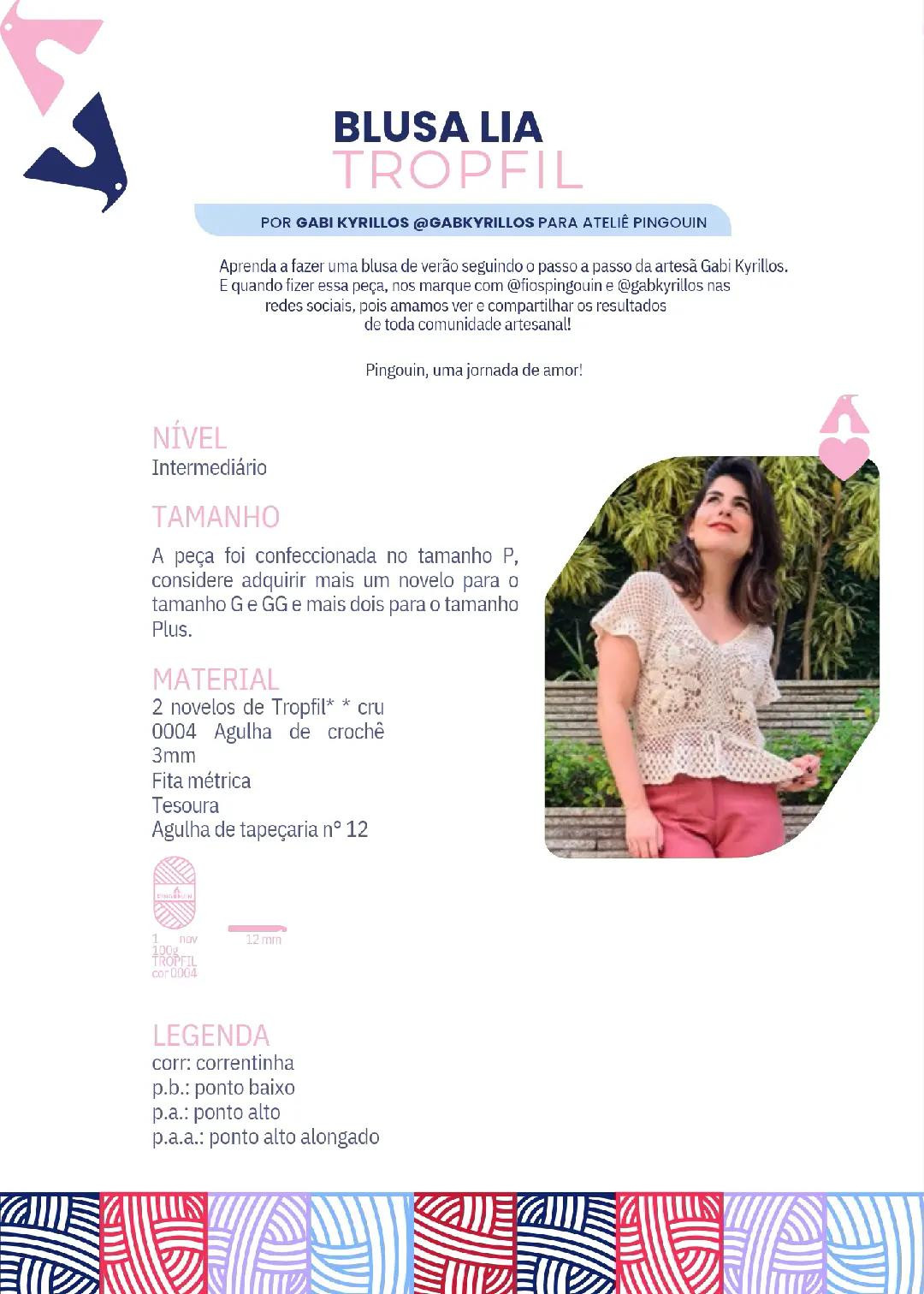 HƯỚNG DẪN MÓC LEN BLUSA LIA TROPFIL - CÁCH THỨC LÀM ÁO HÈ PHONG CÁCH ĐẸP