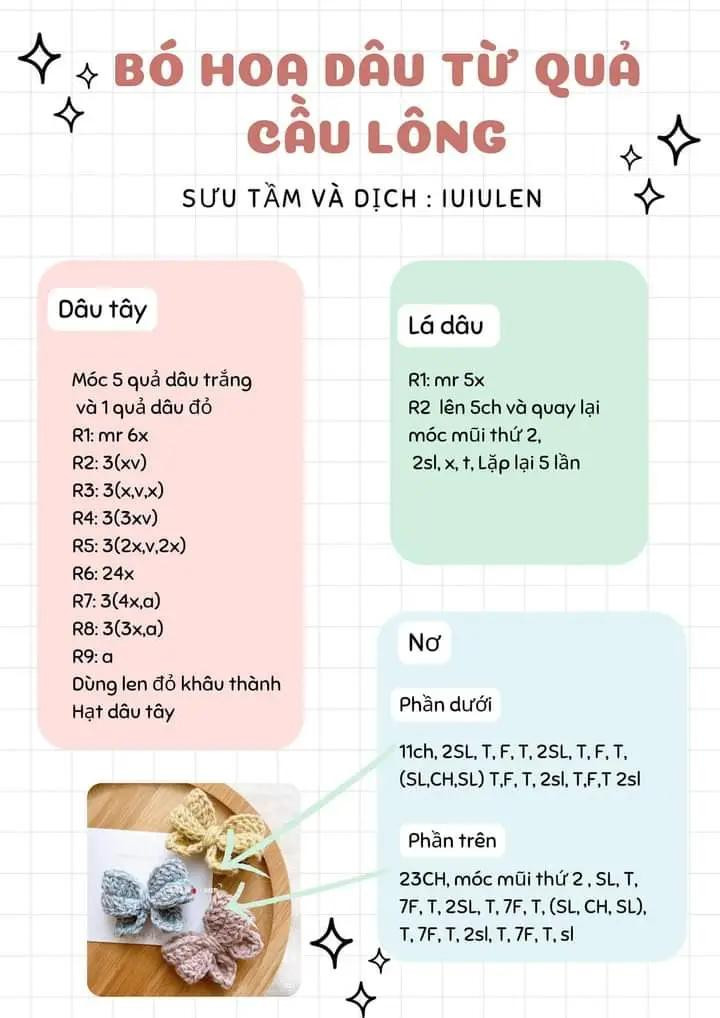 Hướng dẫn móc len bó hoa daisy nhiều màu sắc