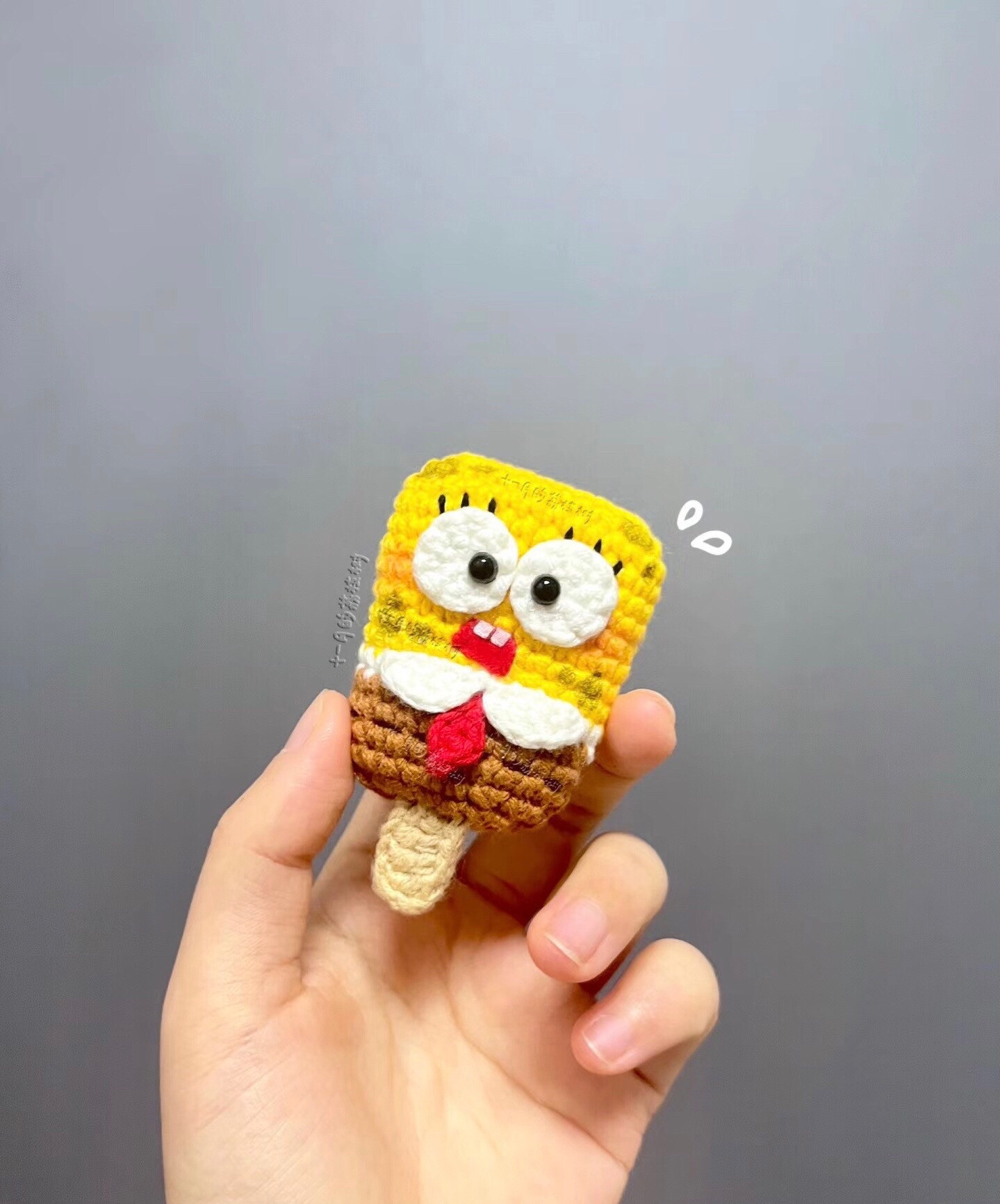Hướng dẫn móc len Bọt biển SpongeBob hình que kem, bảng chart chi tiết từng hàng