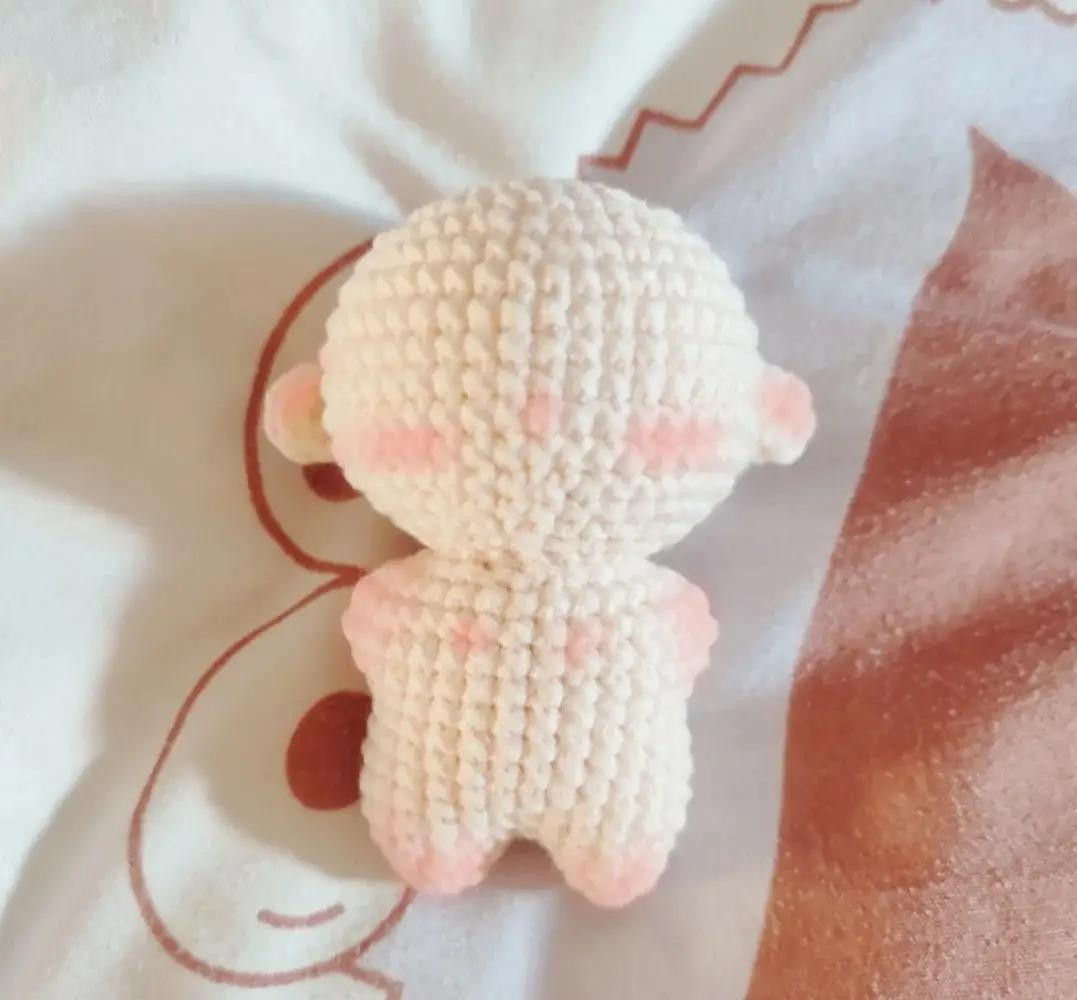 Hướng dẫn móc len búp bê Amigurumi cute, tóc nâu và xám