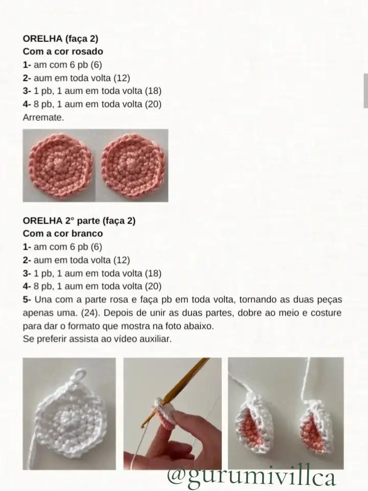 Hướng dẫn móc len búp bê bò Vaquinha Flora Amigurumi