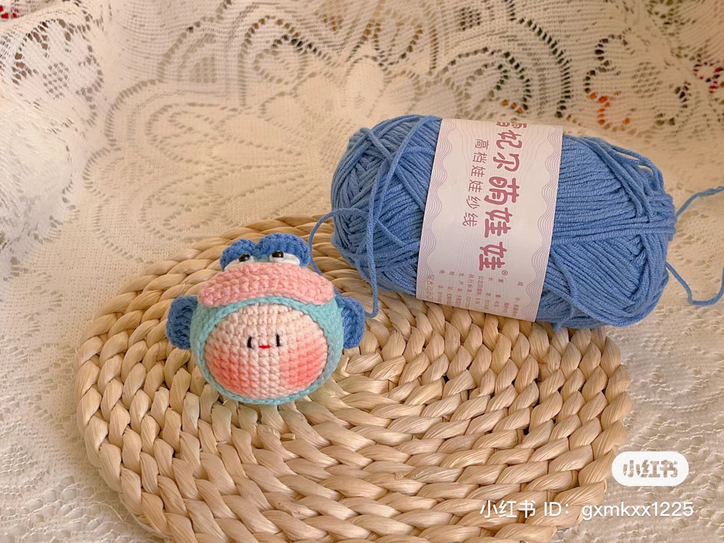 Hướng dẫn móc len búp bê cá heo xanh hồng dễ thương