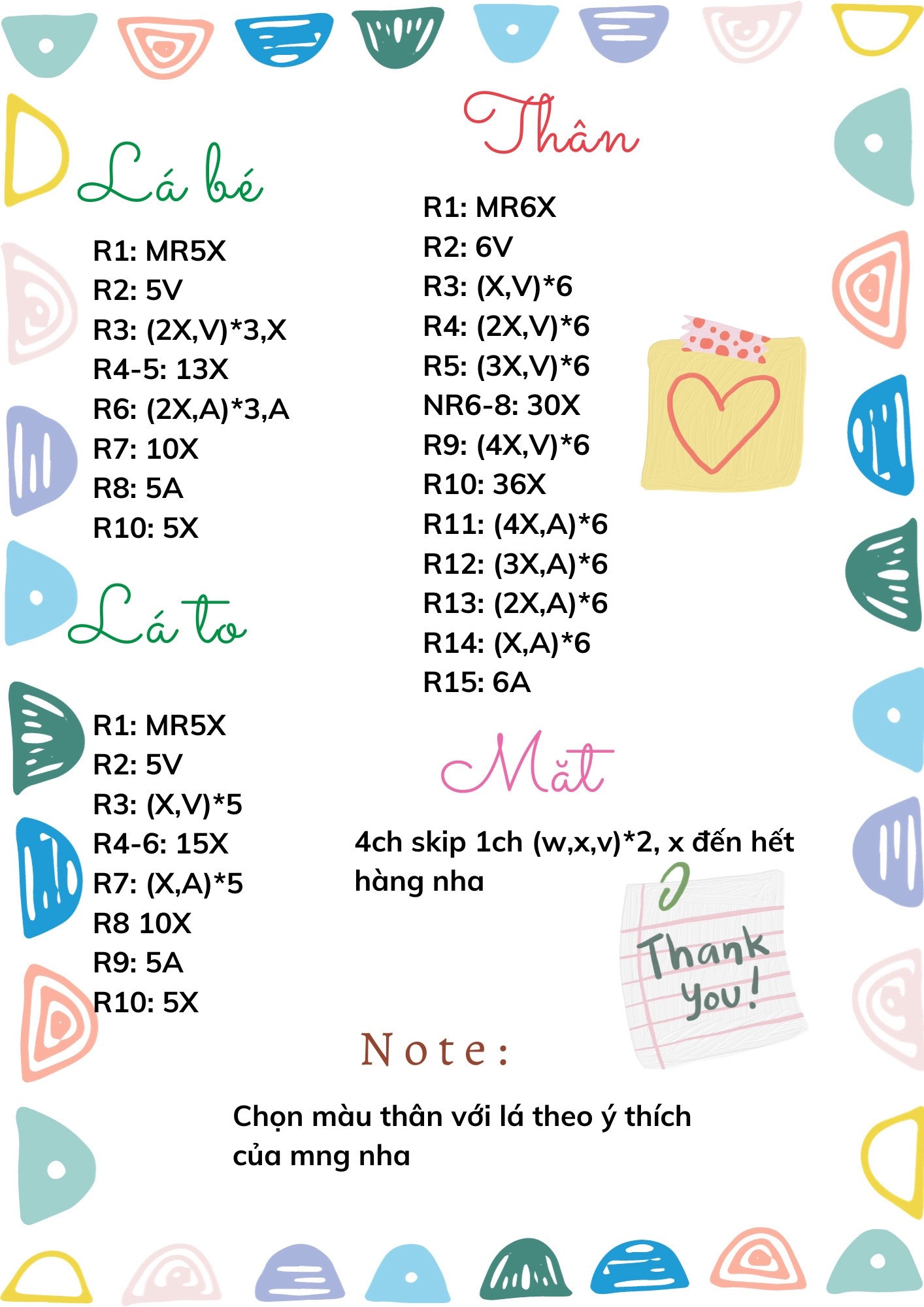 Hướng dẫn móc len búp bê cà rốt nhiều màu sắc dễ thương