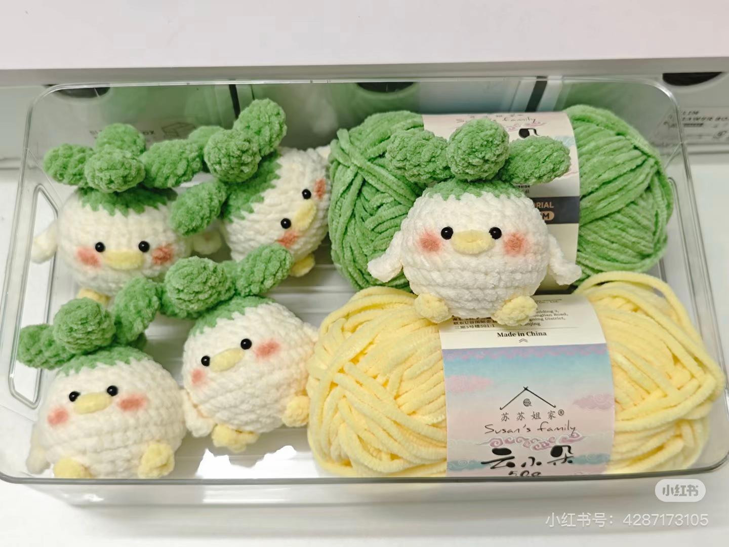 Hướng dẫn móc len Búp bê Cải xanh dễ thương