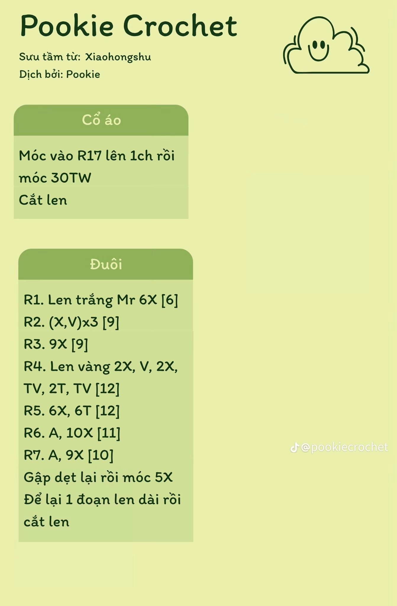 Hướng dẫn móc len búp bê chó Shiba màu vàng dễ thương
