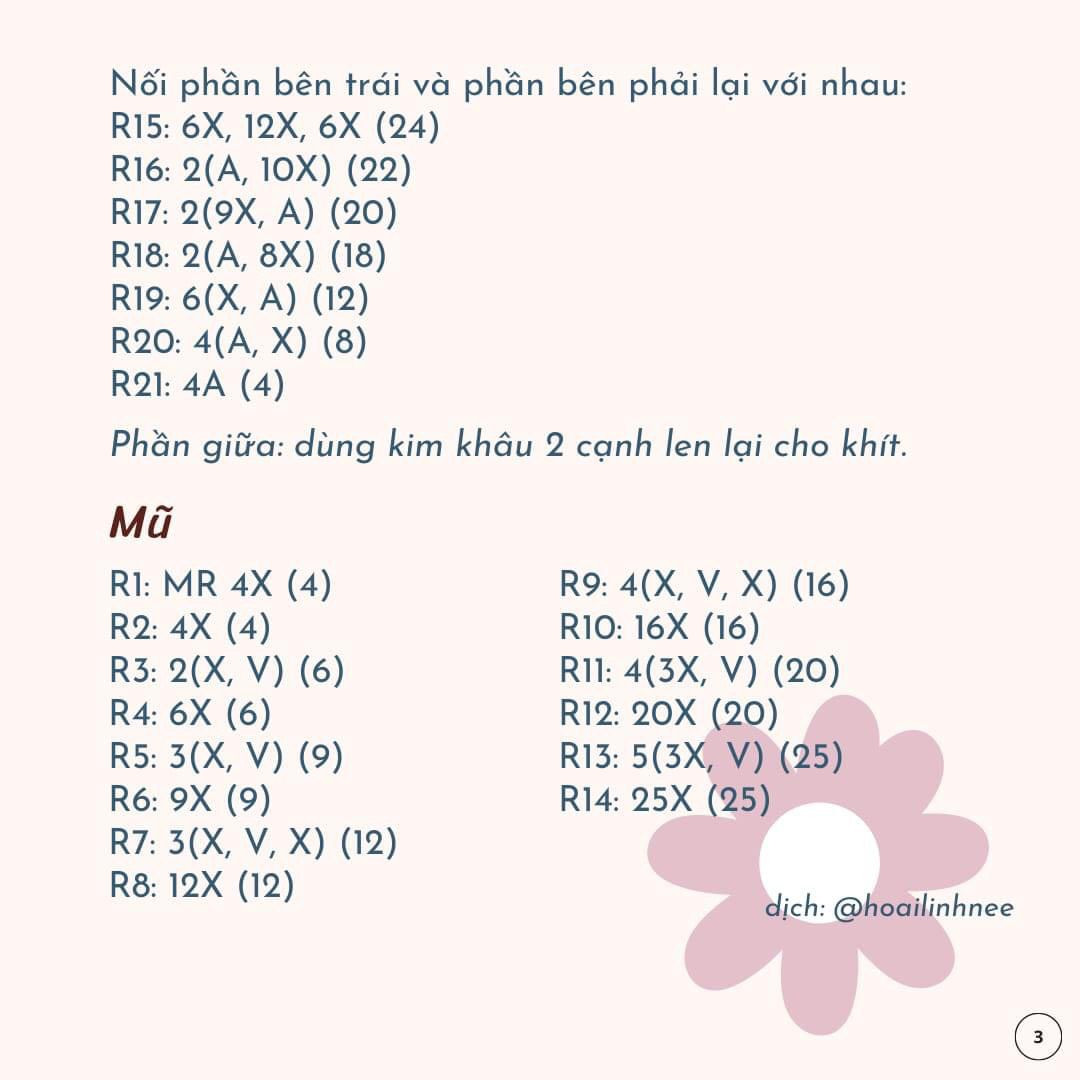 Hướng dẫn móc len búp bê chữ cái O, A và các nhân vật hoạt hình dễ thương