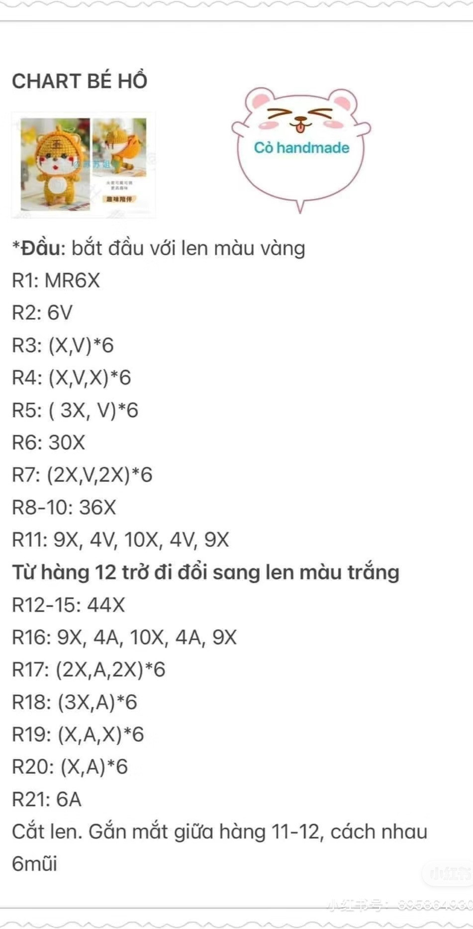 Hướng dẫn móc len búp bê Cún đội hoa và Bé hổ dễ thương