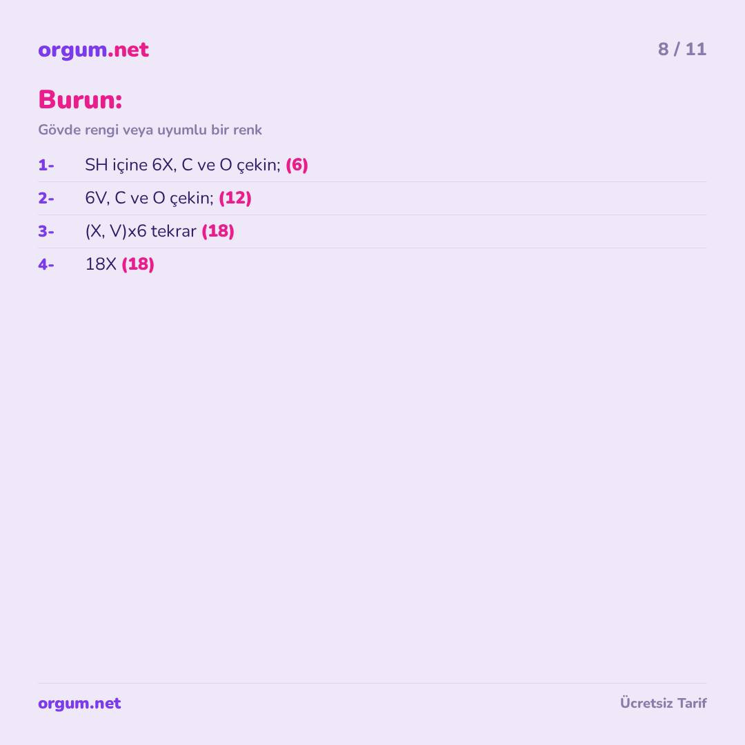 Hướng dẫn móc len búp bê cừu Lili Kuzu màu hồng và kem, kích thước 20cm