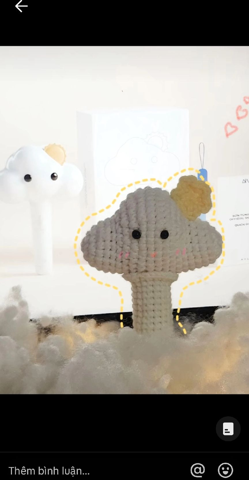 Hướng dẫn móc len búp bê đám mây Son Tung M-TP