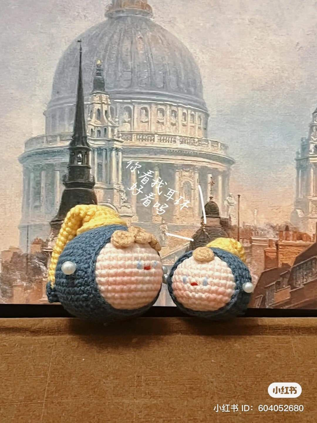 Hướng dẫn móc len búp bê đầu tròn màu xanh vàng theo chart chi tiết