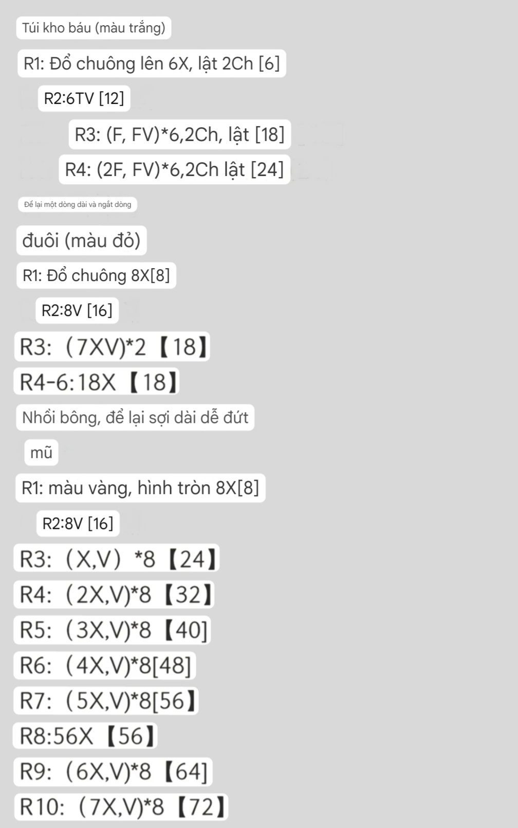 Hướng dẫn móc len búp bê Doraemon mặc áo vest và đội mũ