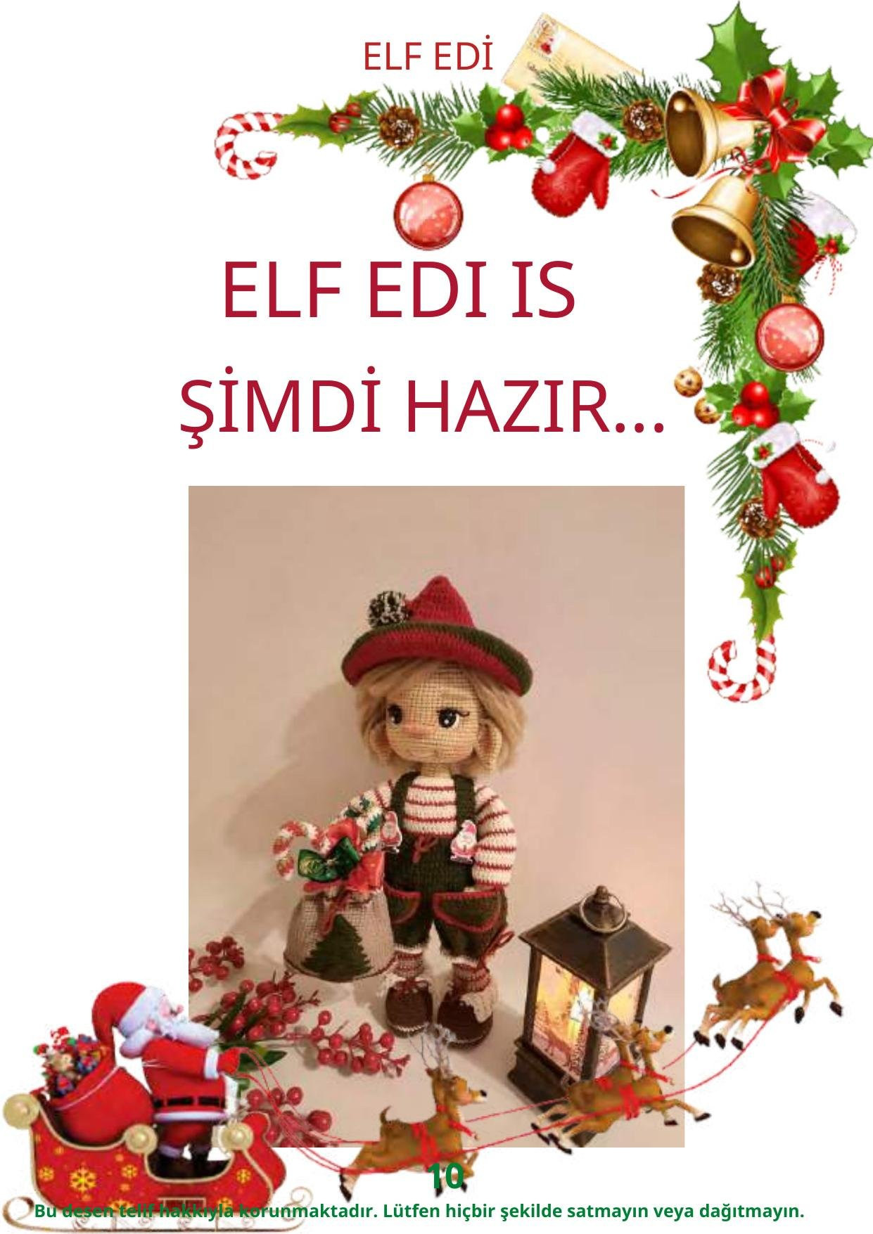 HƯỚNG DẪN MÓC LEN BÚP BÊ ELF EDÌ GIỌNG CHRISTMAS