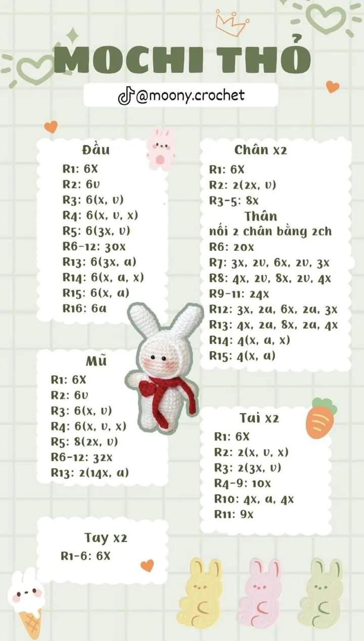 Hướng dẫn móc len búp bê gấu, thỏ và cá cảnh