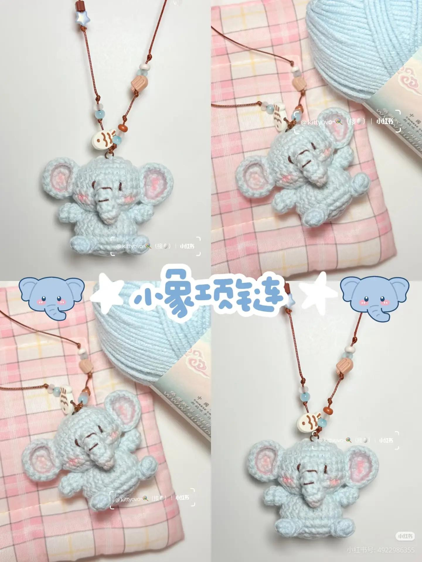 Hướng dẫn móc len búp bê heo mini màu xanh pastel dễ thương
