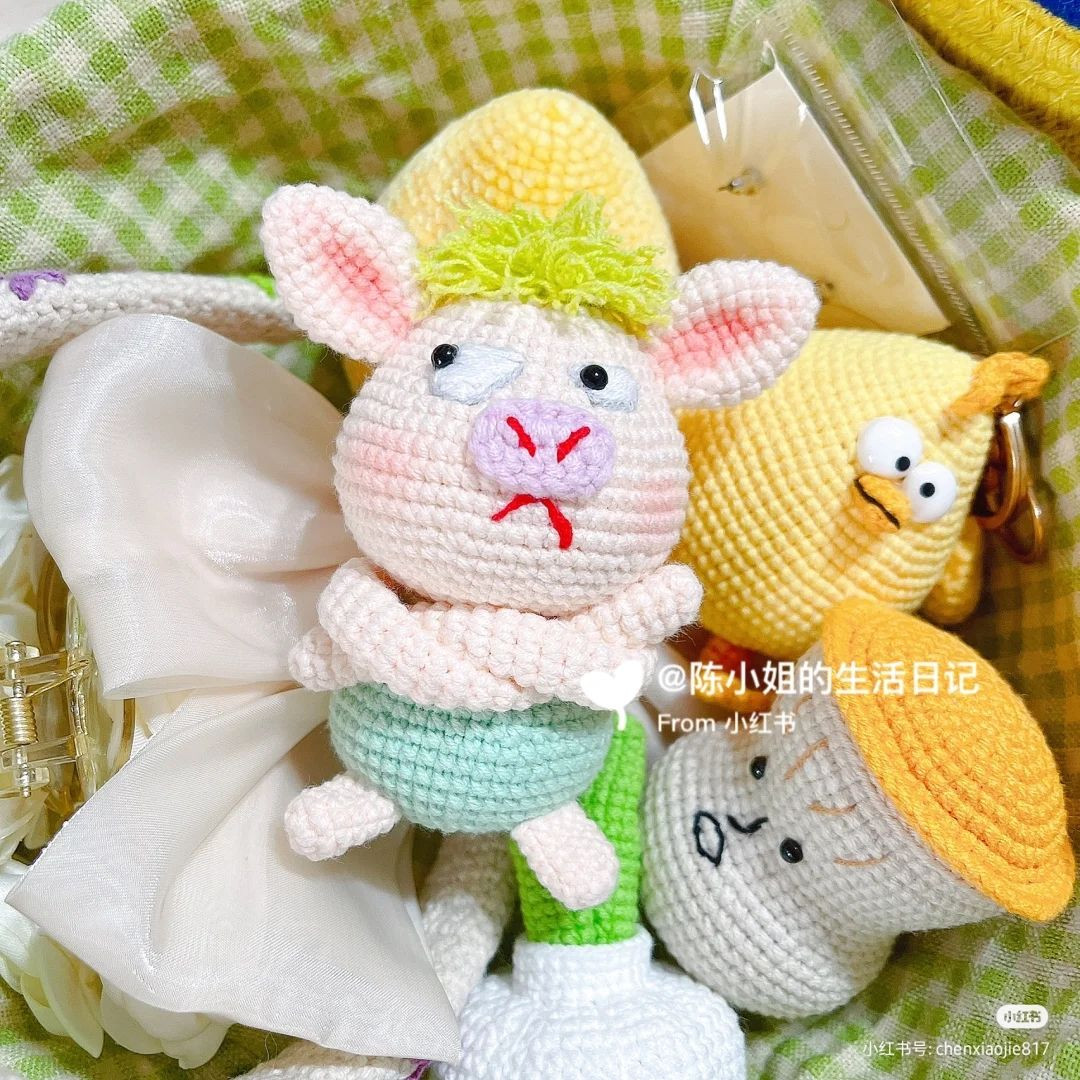 Hướng dẫn móc len búp bê Heo Nổi Giận dễ thương