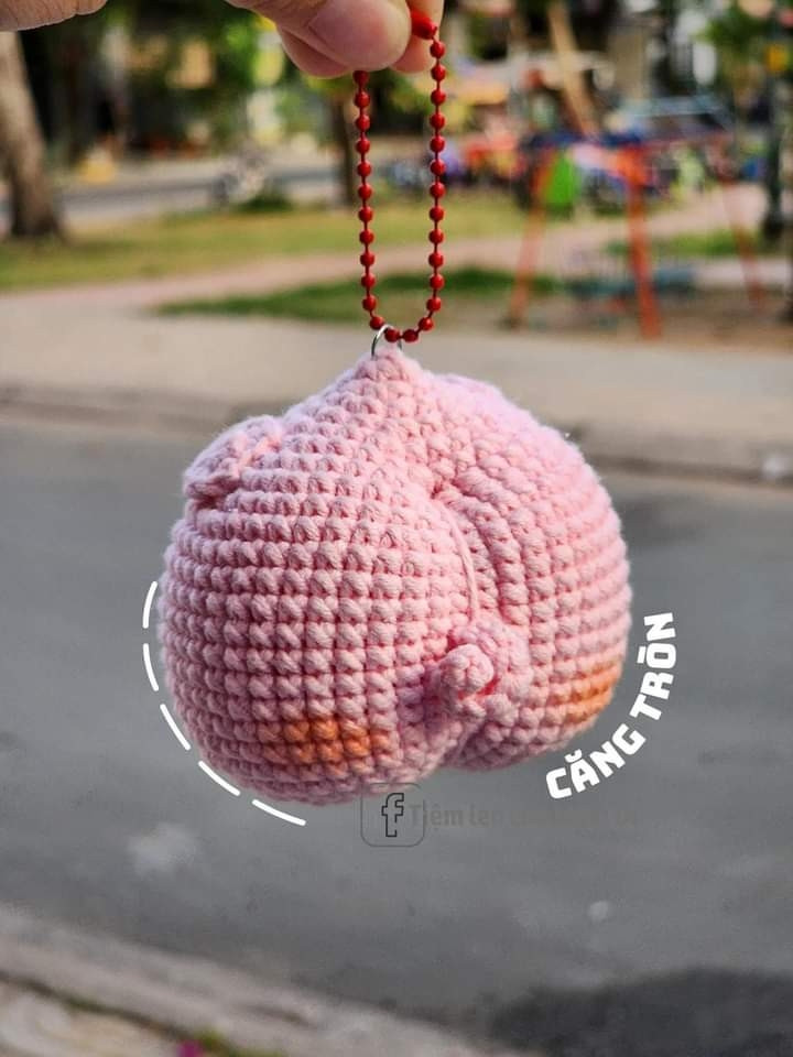 Hướng dẫn móc len búp bê heo sữa và kem hình lợn siêu dễ thương