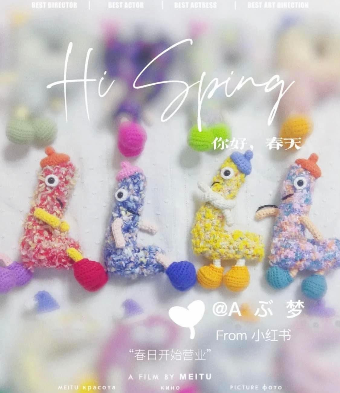 Hướng dẫn móc len búp bê hình chữ L đầy màu sắc