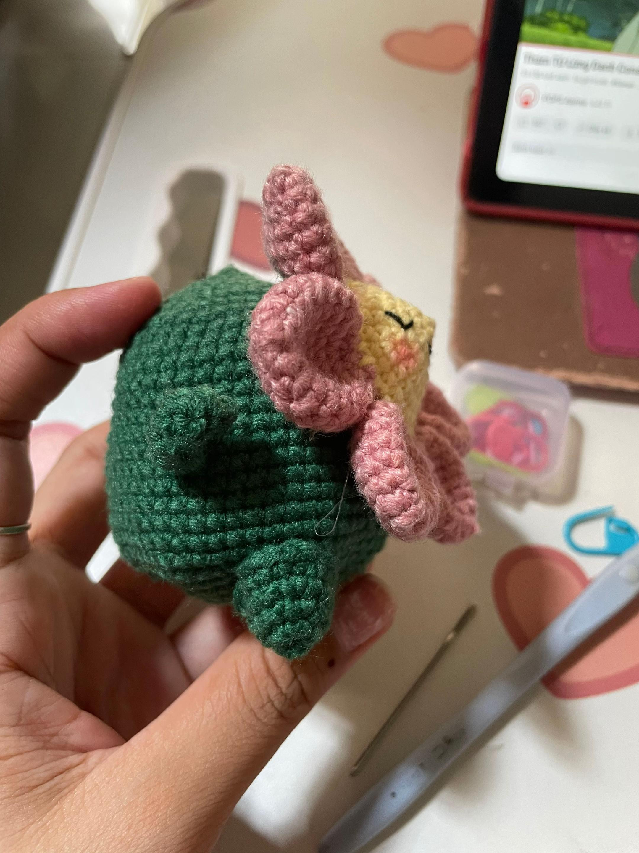 Hướng dẫn móc len búp bê hoa Edamame dễ thương