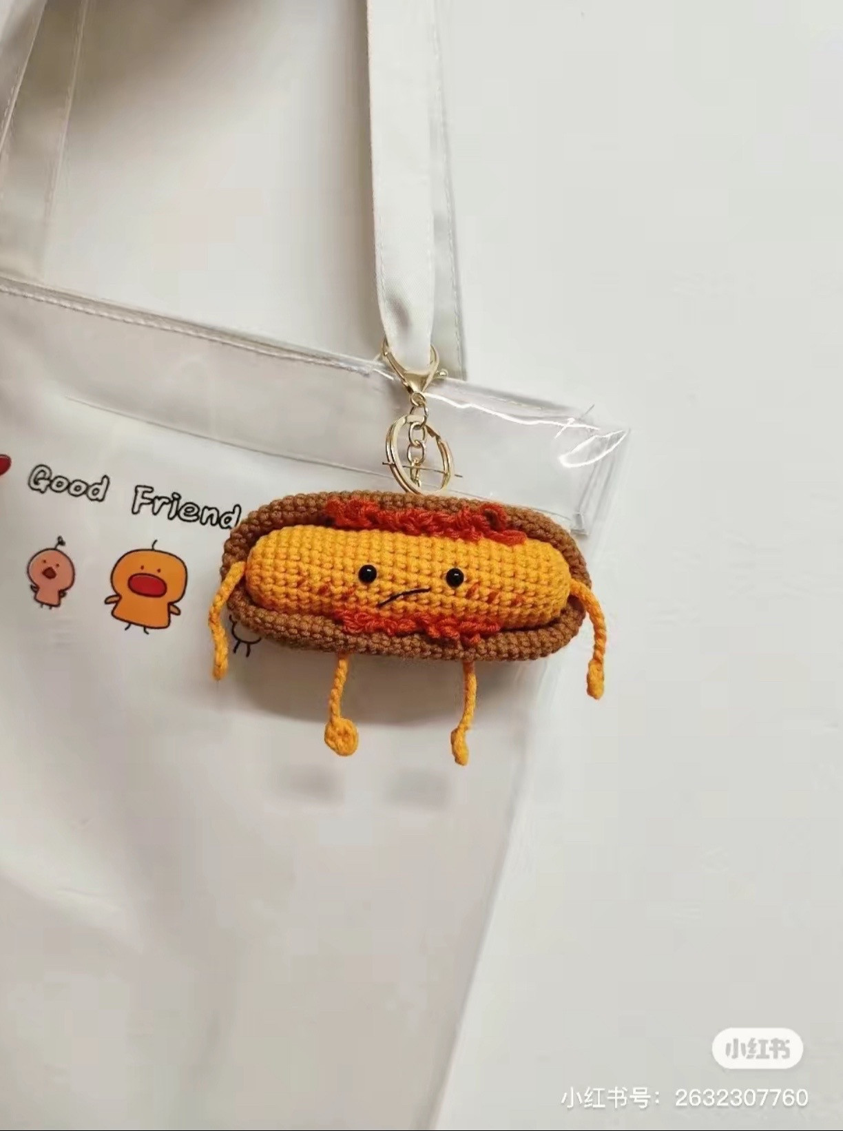 Hướng dẫn móc len búp bê Hotdog dễ thương, bảng chart chi tiết từng hàng