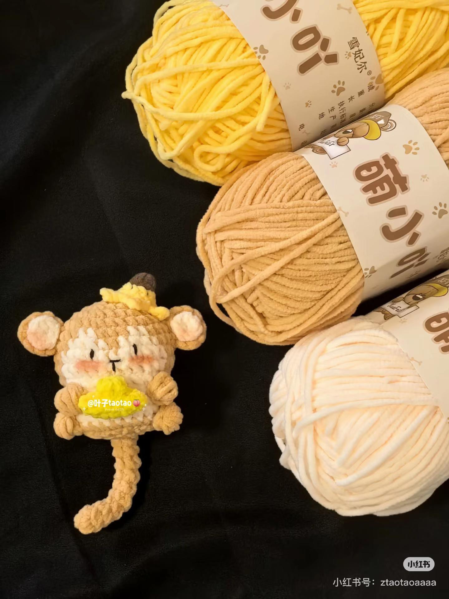 Hướng dẫn móc len búp bê khỉ cầm chuối dễ thương