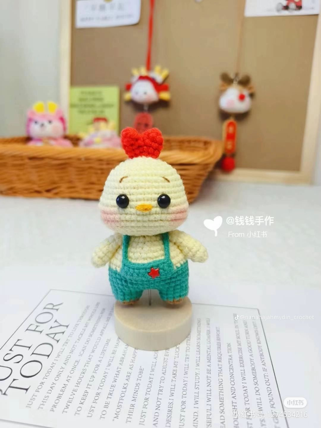 Hướng dẫn móc len búp bê khỉ và gà dễ thương