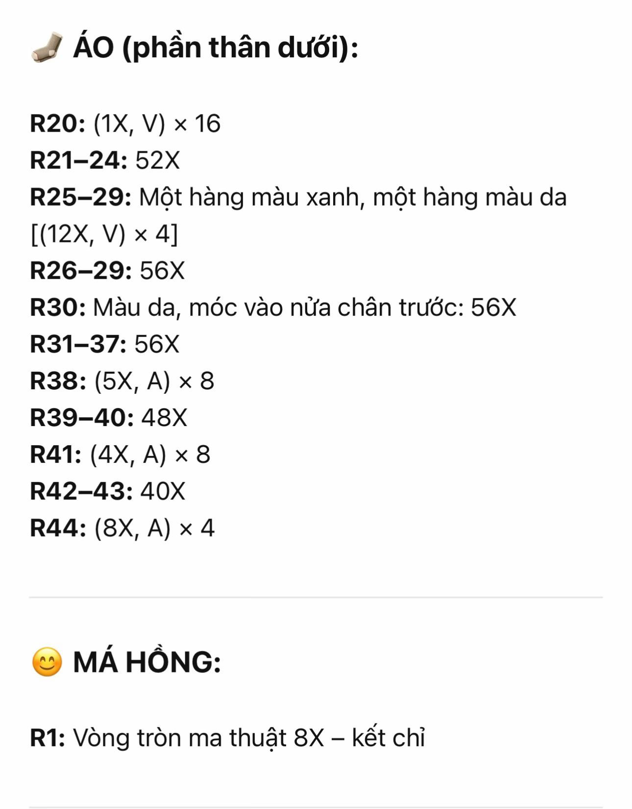 Hướng dẫn móc len búp bê lợn mặc váy xanh và mũ rơm