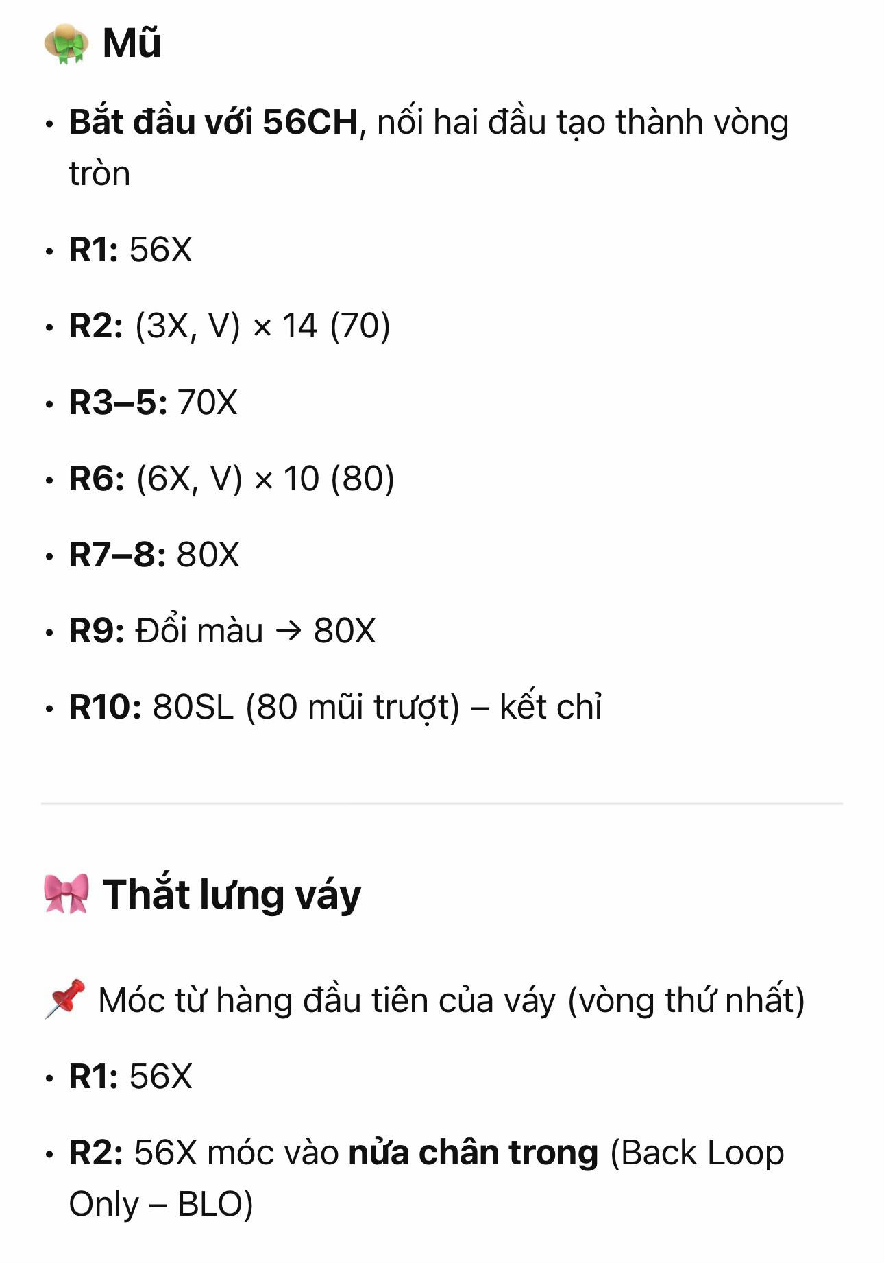 Hướng dẫn móc len búp bê lợn mặc váy xanh và mũ rơm