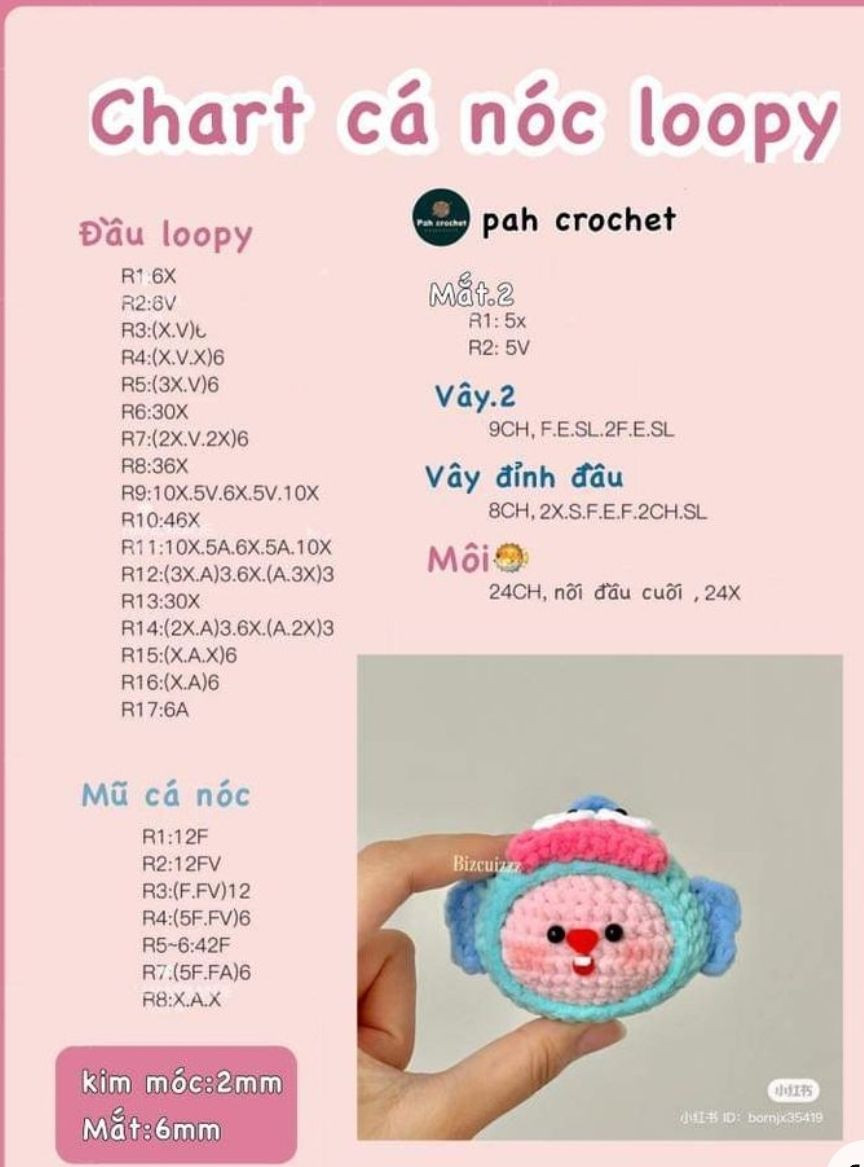 Hướng dẫn móc len búp bê Ma Nhỏ đội mũ Halloween dễ thương