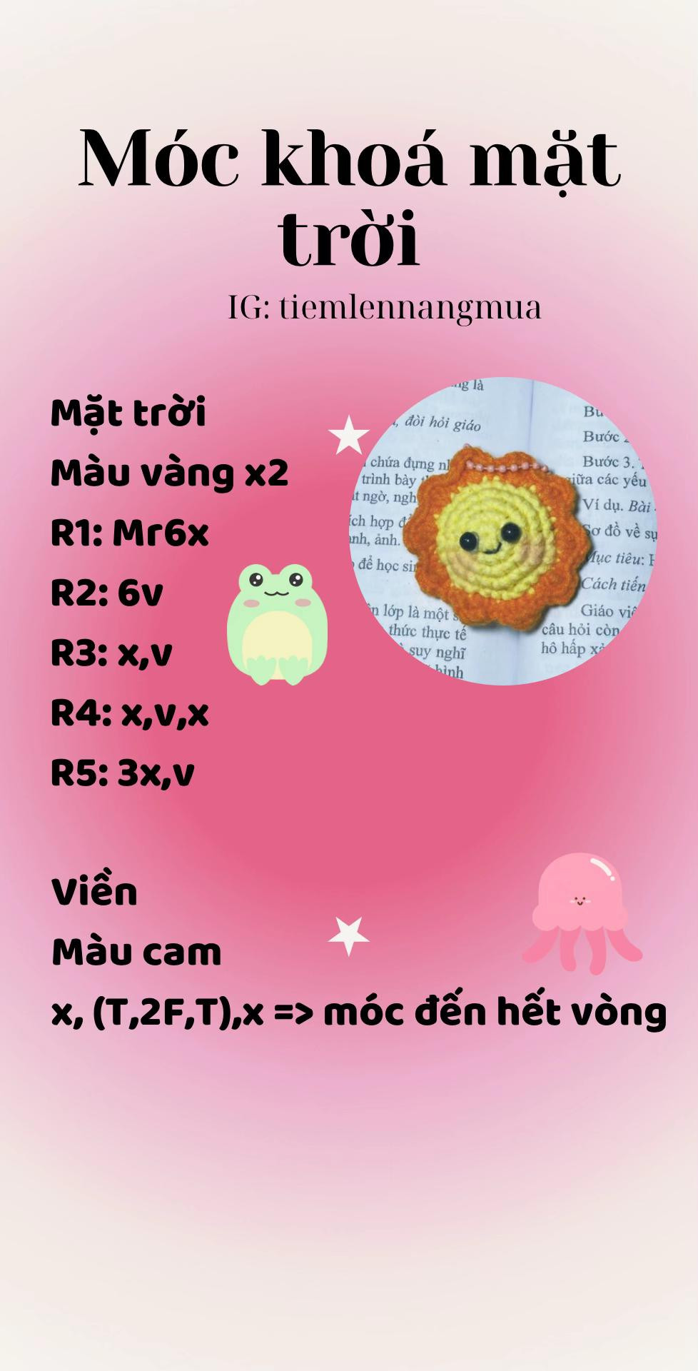 Hướng dẫn móc len búp bê Mặt trời và Trái Đất dễ thương