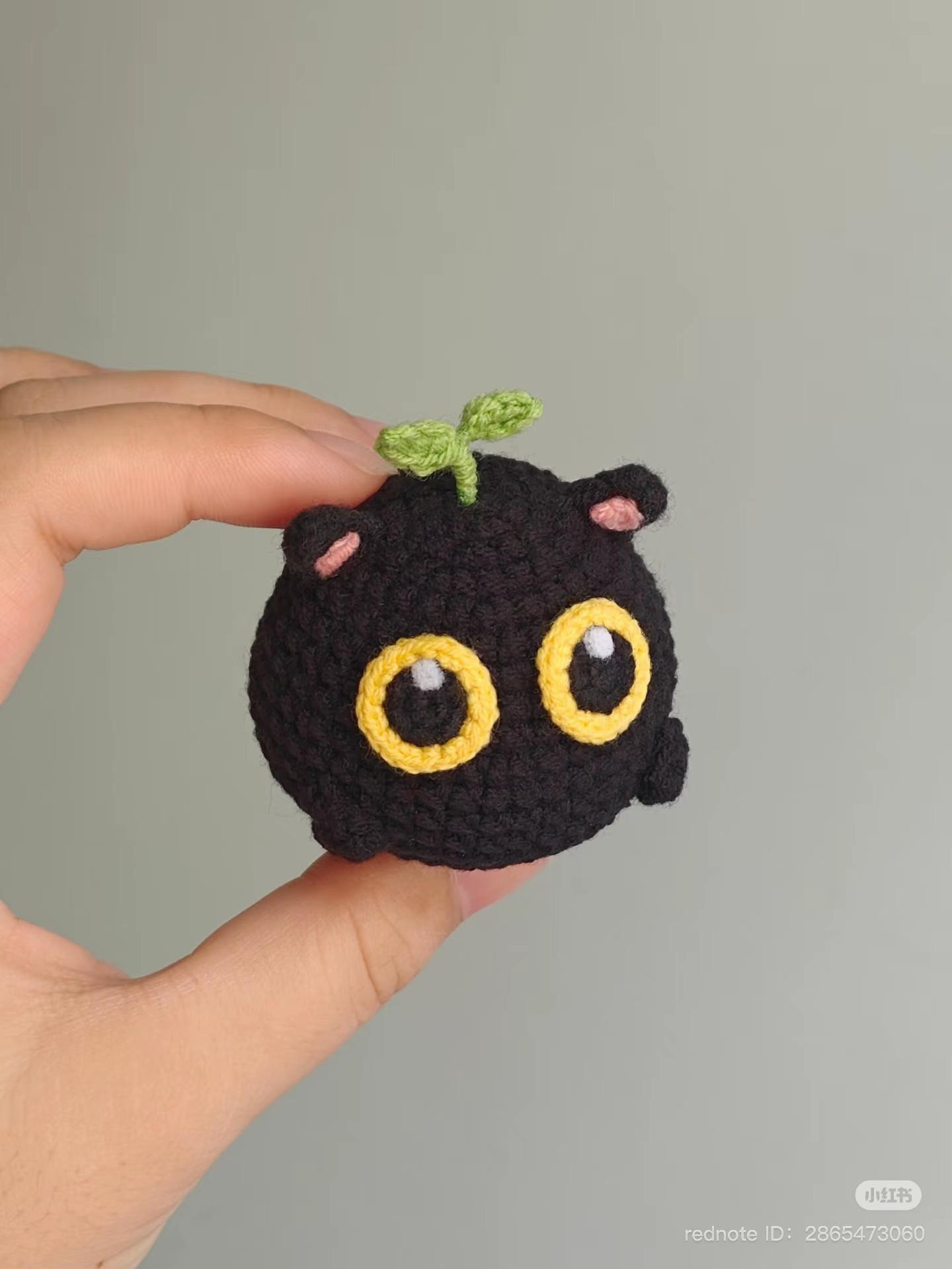 Hướng dẫn móc len búp bê Mèo đen mắt vàng long lanh dễ thương