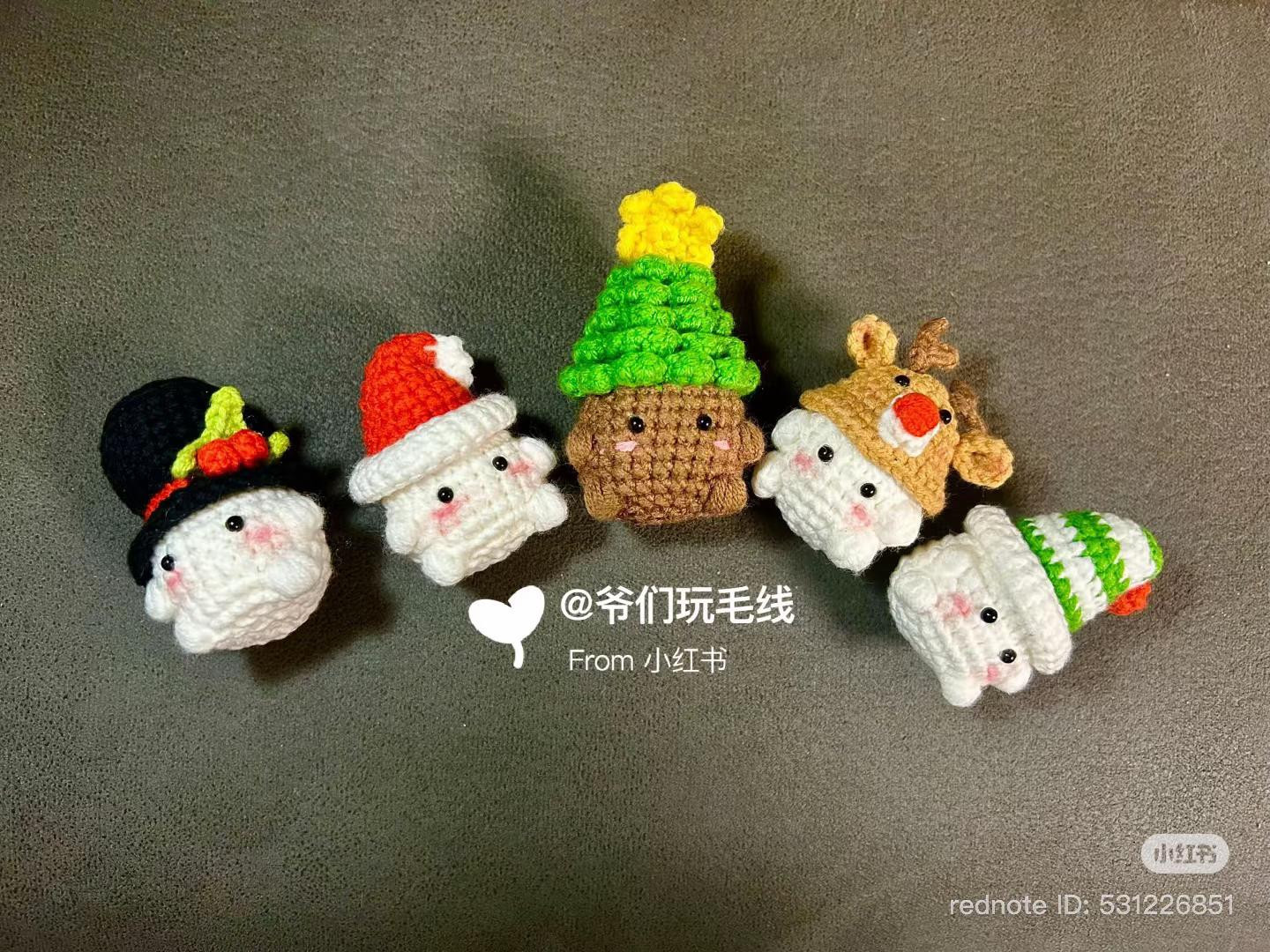 Hướng dẫn móc len búp bê Nấm Noel dễ thương