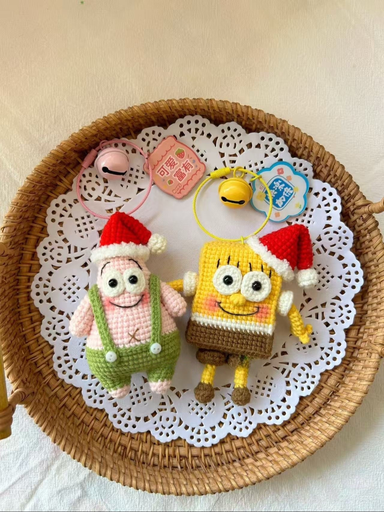 Hướng dẫn móc len búp bê Patrick Star phiên bản Giáng sinh