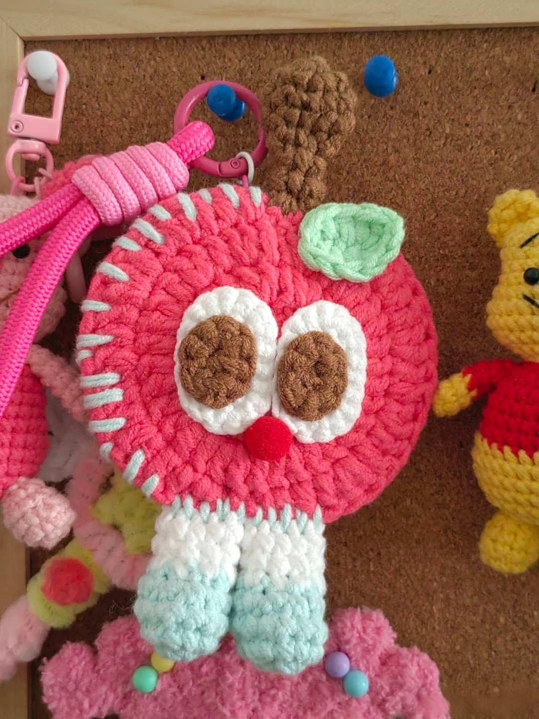 Hướng dẫn móc len búp bê Quả táo nhỏ dễ thương nhiều màu sắc