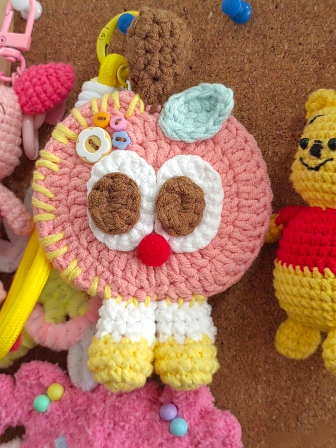 Hướng dẫn móc len búp bê Quả táo nhỏ dễ thương nhiều màu sắc