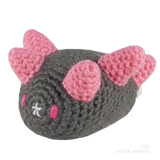 Hướng dẫn móc len búp bê rồng xám hồng dễ thương