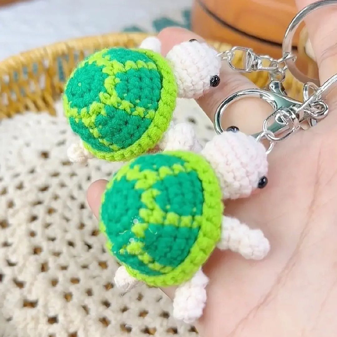 Hướng dẫn móc len búp bê rùa xanh dễ thương