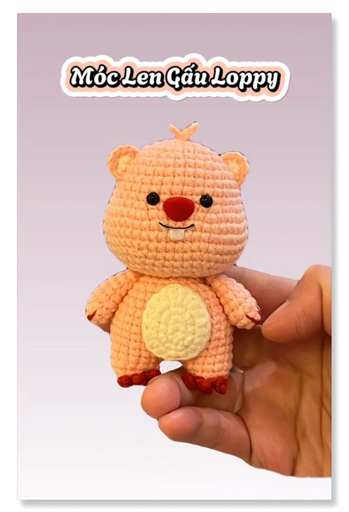 Hướng dẫn móc len búp bê Ruby (minh họa) chi tiết từng phần