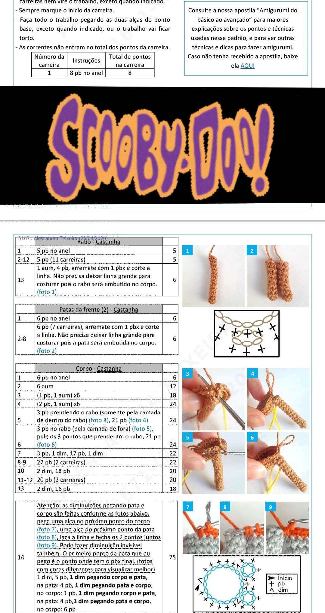 HƯỚNG DẪN MÓC LEN BÚP BÊ SCOOPY DOO CHI TIẾT