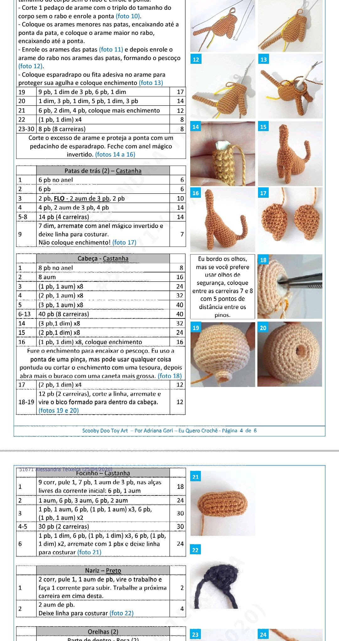 HƯỚNG DẪN MÓC LEN BÚP BÊ SCOOPY DOO CHI TIẾT