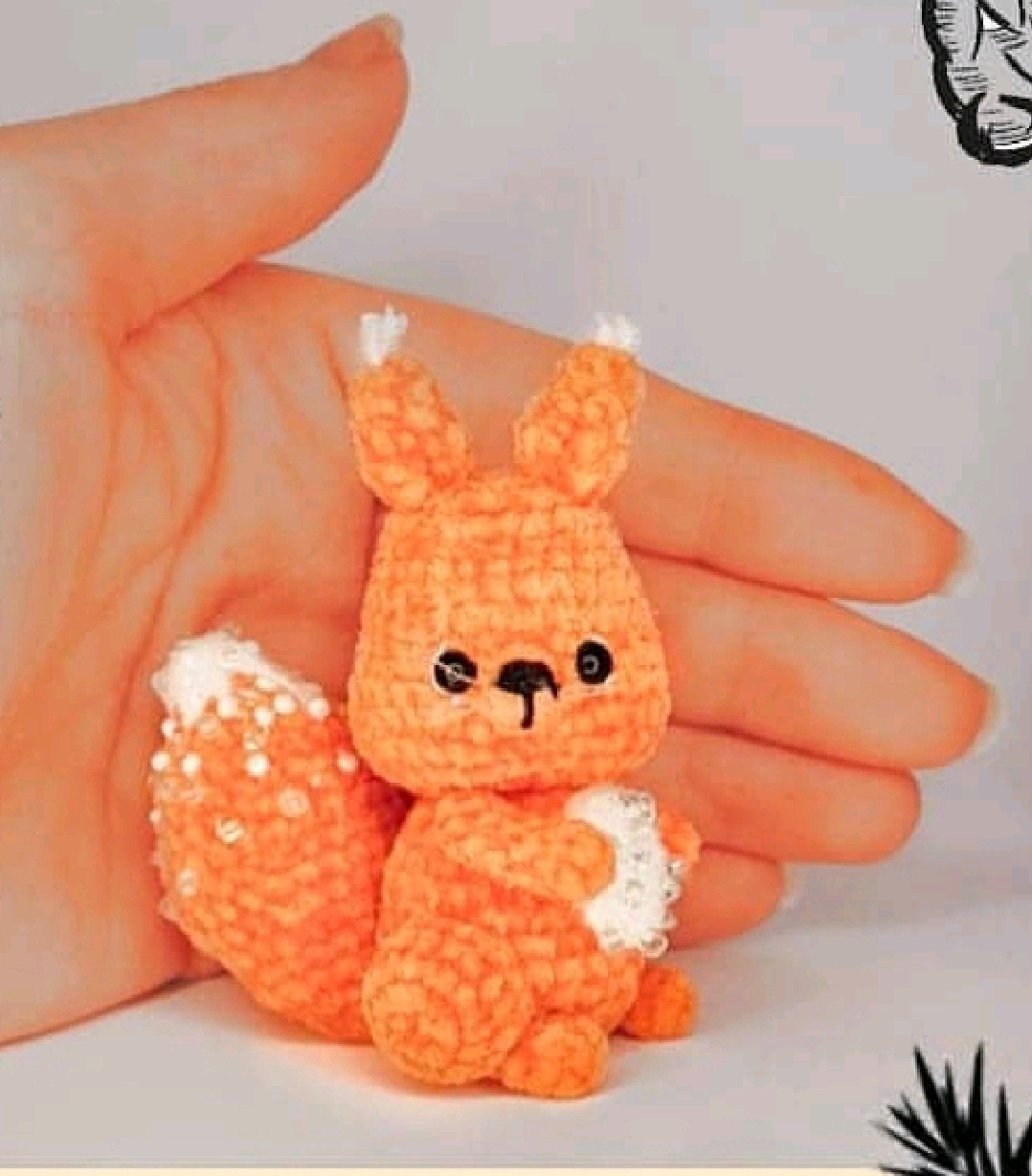 Hướng dẫn móc len búp bê sóc màu cam dễ thương