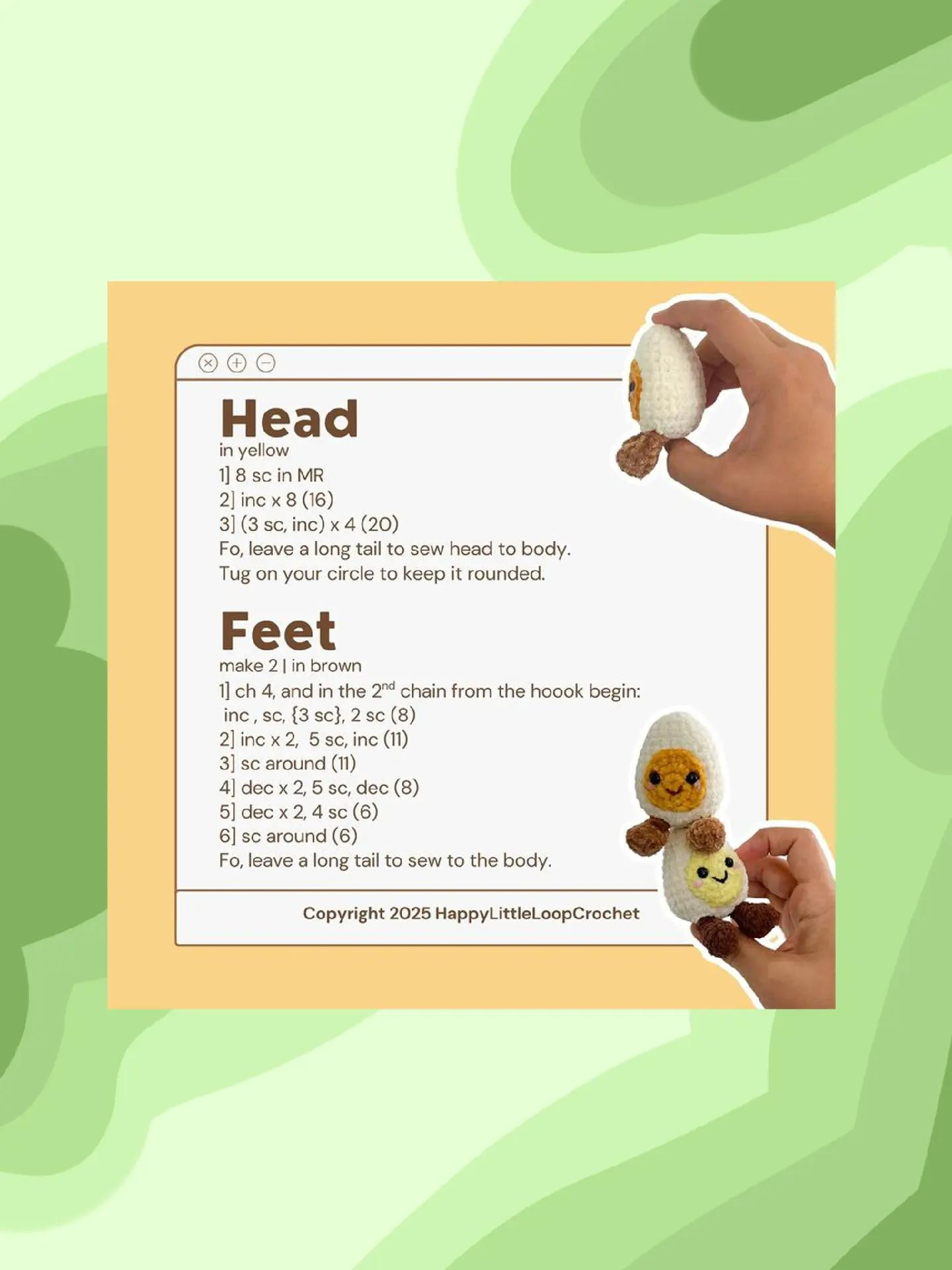 Hướng dẫn móc len Búp bê Sushi, Dưa hấu, Thỏ và Gà