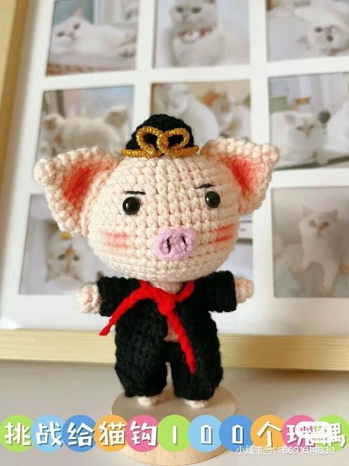 Hướng dẫn móc len búp bê Tây Du Ký - Chart chi tiết nhân vật Đường Tăng