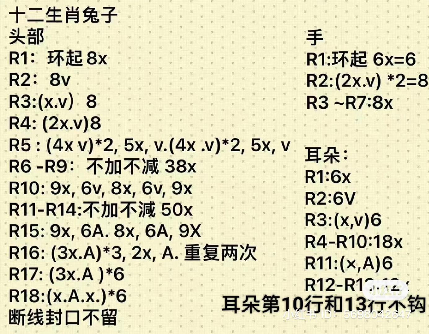 HƯỚNG DẪN MÓC LEN BÚP BÊ THỎ CÀ RỐT, GẤU DÂU VÀ ẾCH XANH - CHART AMIGURUMI CHI TIẾT